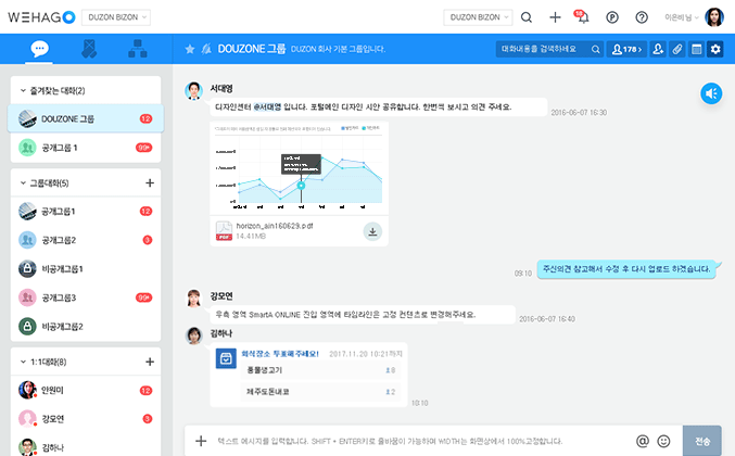 위하고 메신저