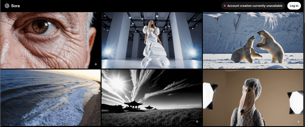 Sora Main Homepage