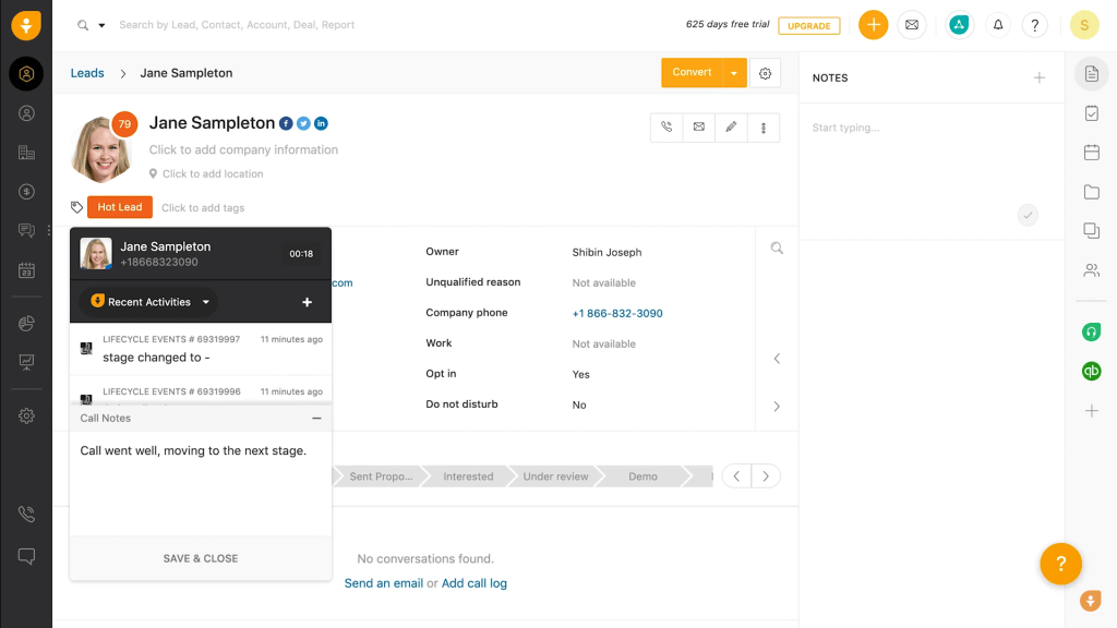 CRM 3종 비교 : Freshsales CRM