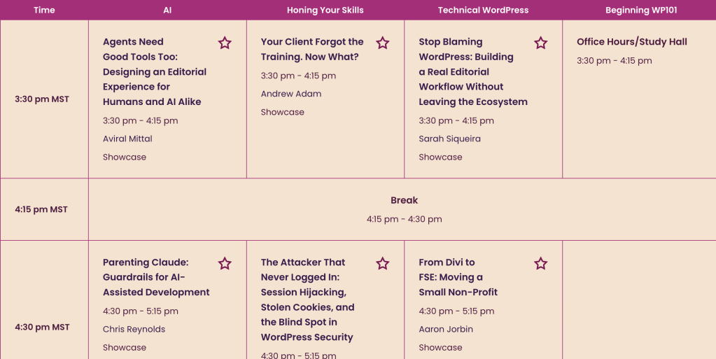 WordCamp US 2026 Track